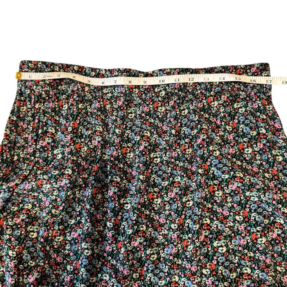 NWT Loft Mini Skirt Artsy Floral Multi Color XL - Picture 5 of 6